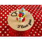 Boîte gravée pour LEGO - I love you