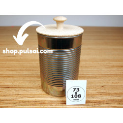 wooden lid for tin cans