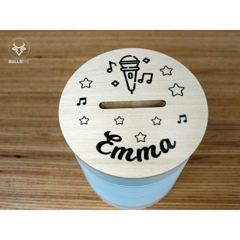 personalized money bank girl