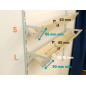 2 brackets - inclined shelf 2 brackets - inclined shelf