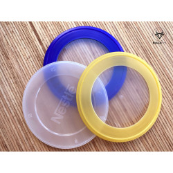 Airtight lids for closing tins after opening