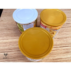 Airtight lids for closing tins after opening