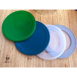 Airtight lids for closing tins after opening
