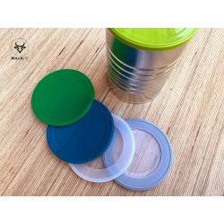 Airtight lids for closing tins after opening