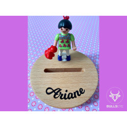 playmobil fixé sur boîte