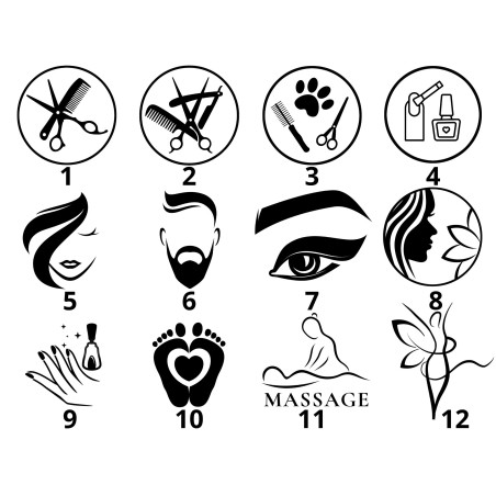 pictogrammes bien-être esthétique pictogrammes bien-être esthétique