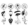 pictograms for well-being and beauty