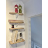 Narrow shelves for small walls or confined spaces