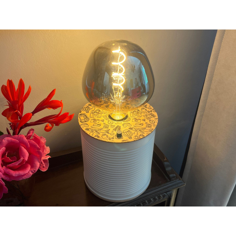 LED-Stimmungslampe im Retro-Look - individuell gestaltbar & öko Design