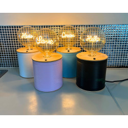 Lamps in different colours