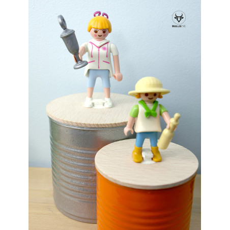 Can with lid for PLAYMOBIL
