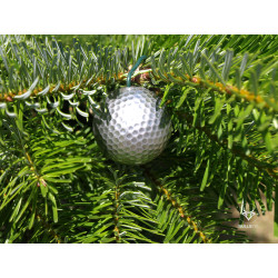 boule de Noël argentée