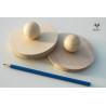 wooden cover sphere plug