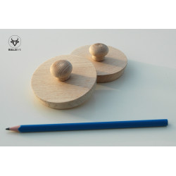 wooden lid 65 mm