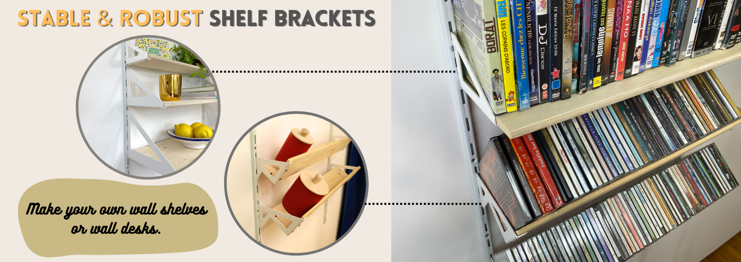 stable and robust shelf bracket