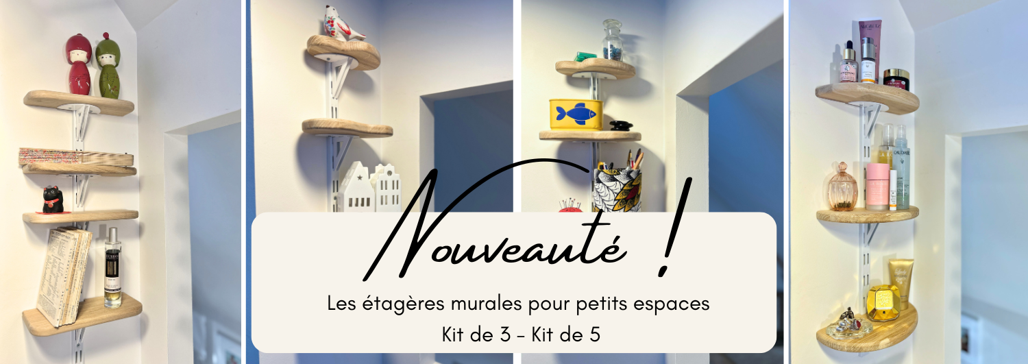 étagères gain de place - petits espaces